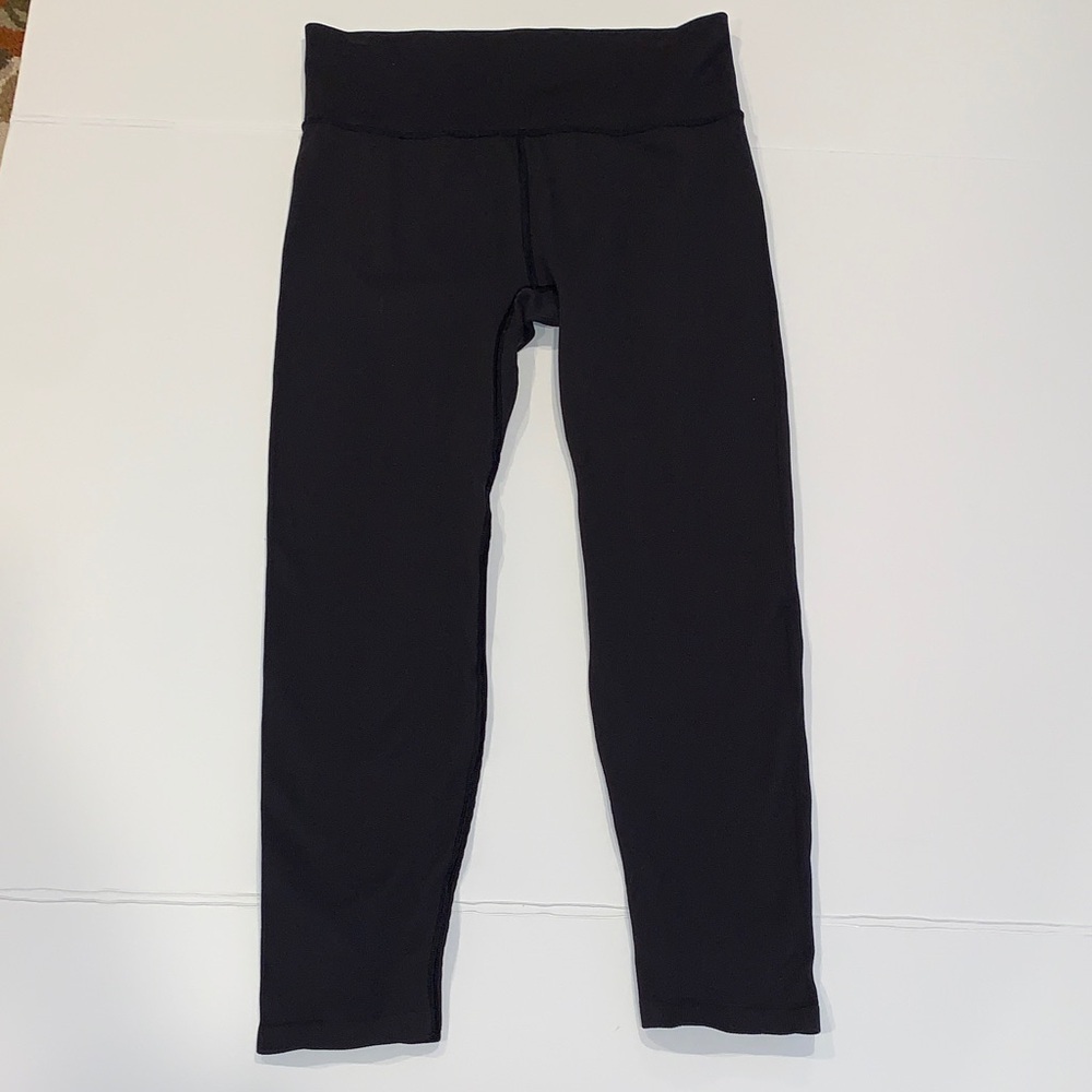 DSG Women’s Large Charcoal Dark Gray Ribbed Leggings Gusseted